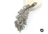 Pave Diamond Feather Pendant, (DP-1210)